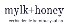 Das ist das Logo der Würzburger Kommunikationsagentur mylk+honey.